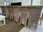 6 rieten stoelen / landelijk (William Winston collection), Huis en Inrichting, Stoelen, Ophalen, Riet of Rotan, Gebruikt, Bruin