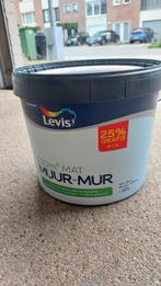 Levis muurverf mat wit 10 liter NIEUW, Bricolage & Construction, Peinture, Enlèvement, Blanc, Neuf