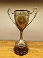 Antiek verzilverde beker trofee, Ophalen of Verzenden