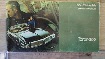 Oldsmobile Toronado 1968 owner's manual (Incl. UPS)