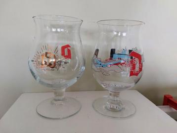 Duvel glazen Lokerse Feesten Lost Frequencies + 150 jaar Moo beschikbaar voor biedingen