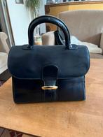 Vintage marine blauwe briljante MM vsn Delvaux, Ophalen of Verzenden, Zo goed als nieuw, Blauw, Handtas