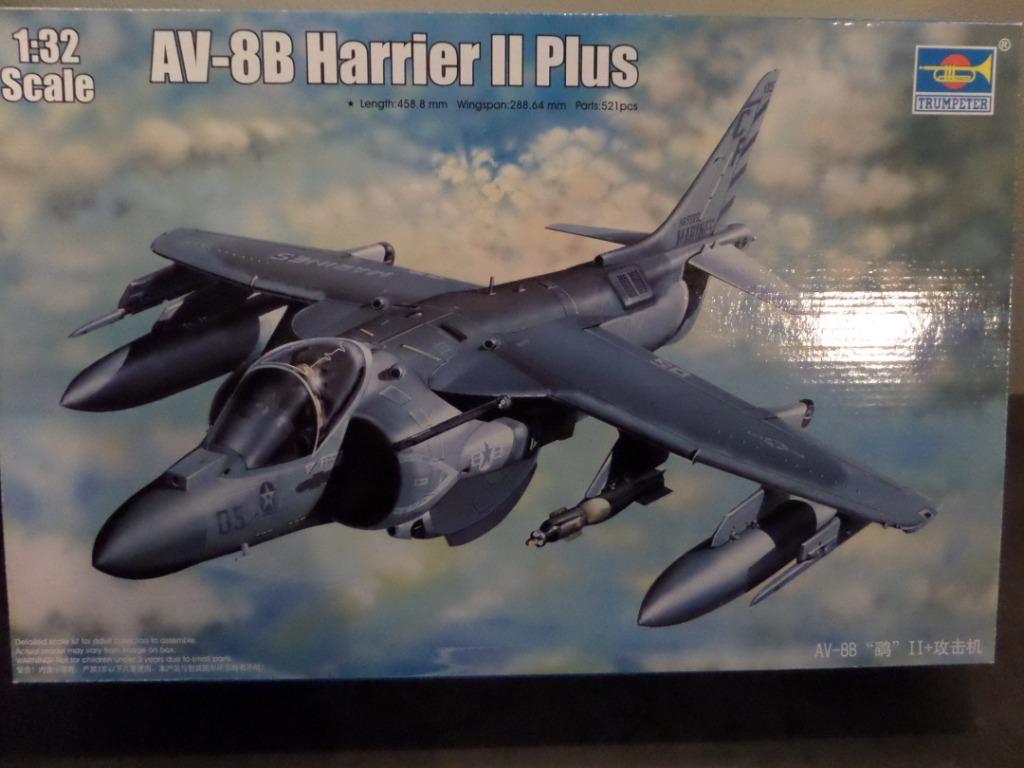 Modelbouw kit 1/32 - AV-8B Harrier II Plus + extra's, Neuf, Enlèvement ou Envoi, Avion, Plus grand que 1:72
