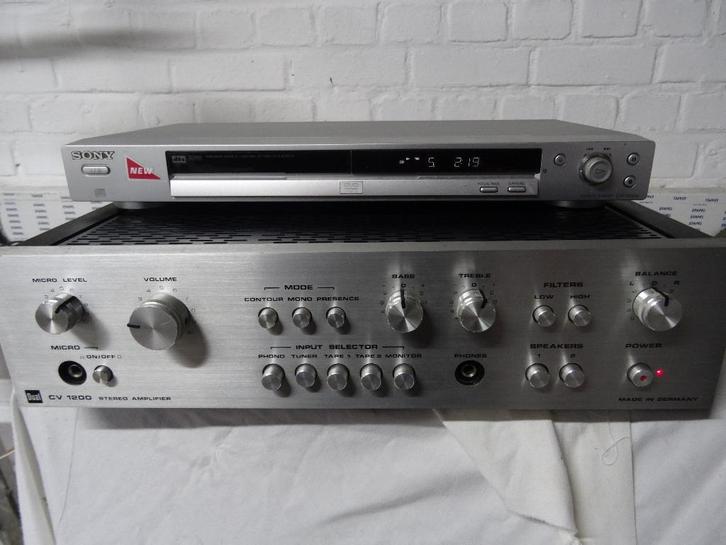 Vintage dubbele versterker wordt gereviseerd, Audio, Tv en Foto, Buizenversterker, Versterker, Ophalen of Verzenden