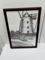 potloodtekening van een molen, Ophalen