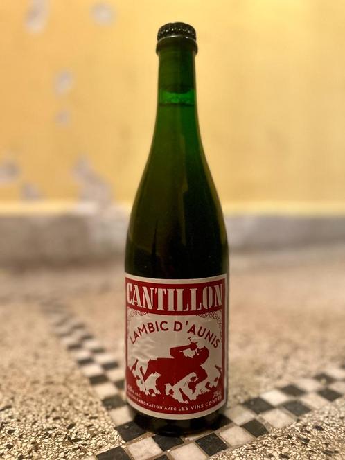 1 x Cantillon Lambic d'Aunis - 2015, Collections, Marques de bière, Enlèvement ou Envoi