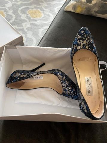 Escarpins bleus Jimmy Choo taille 38, Envoi, Comme neuf