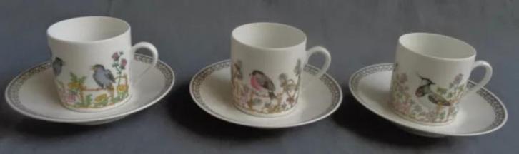 Hutschenreuther Winther 3x kop en schotel maanden, Huis en Inrichting, Keuken | Servies, Zo goed als nieuw, Verzenden