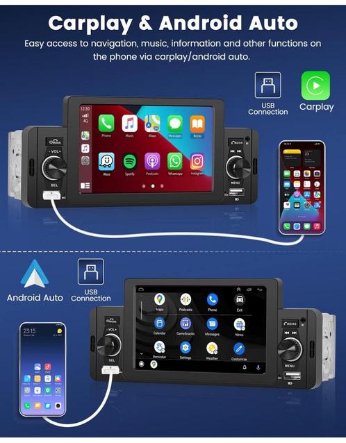 ② Autoradio CarPlay / android auto avec câble — Autoradios — 2ememain