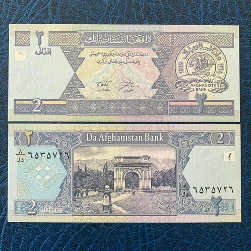 Afganistan - 2 Afghanis 2002 - Pick 65a - UNC, Timbres & Monnaies, Billets de banque | Océanie, Billets en vrac, Enlèvement ou Envoi