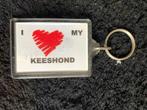 Porte-clés chien I Love My Keeshond, Animal et Nature, Enlèvement ou Envoi, Neuf