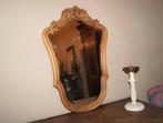 Miroir liégeois antique avec verre taillé H 83 L 56, Enlèvement ou Envoi, Autres formes