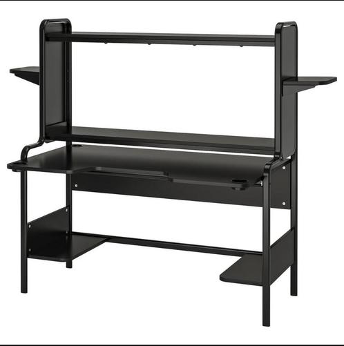 IKEA FREDDE gamebureau – zwart – in goede staat, Huis en Inrichting, Bureaus, Gebruikt, Bureau, Ophalen