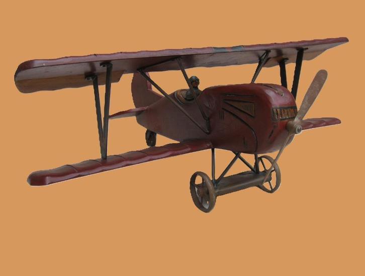 Eyecatcher vliegtuig red baron., Antiek en Kunst, Curiosa en Brocante, Ophalen