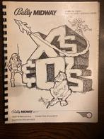 BALLY MIDWAY X & O's MANUAL WITH SCHEMATICS, Verzamelen, Elektronisch, Bally, Ophalen of Verzenden, Zo goed als nieuw