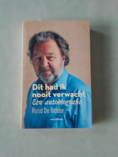 Dit had ik nooit verwacht - Een autobiografie Ruud De Ridder, Boeken, Biografieën, Zo goed als nieuw, Film, Tv en Media, Ophalen of Verzenden