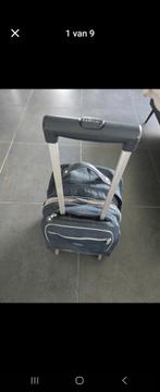 Kipling boekentas, rugtas, opwieletjes  blauw, Handtassen en Accessoires, Tassen | Schooltassen, Ophalen