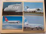 Lot de 4 cartes aviation.. Sabena.. Swissair... Lufthansa, Collections, Souvenirs Sabena, Enlèvement ou Envoi, Neuf, 61 à 80