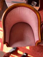 6 gestoffeerde stoelen, kerselaar, zitting 50 cm, H 86 cm, Vijf, Zes of meer stoelen, Zo goed als nieuw, Hout, Ophalen