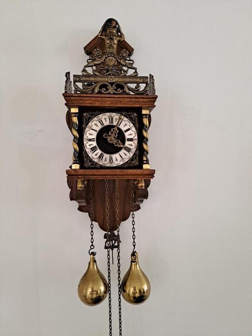 Antieke Zaanse wandklok, Antiek en Kunst, Antiek | Klokken, Ophalen of Verzenden