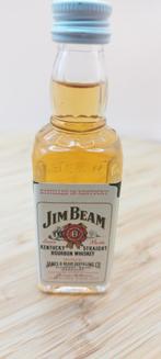 Jim Beam Kentucky Straight Bourbon whiskey 40 ml, Ophalen of Verzenden, Zo goed als nieuw