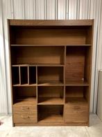 Grote bruine (boeken)kast, Ophalen, Gebruikt, 100 tot 150 cm, Met klep(pen)