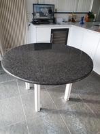 marmeren eettafel, 100 à 150 cm, Cinq personnes ou plus, Rond, Comme neuf
