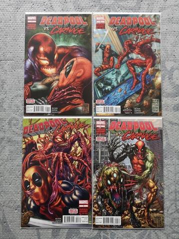 Deadpool vs Carnage #1-4 (completed), Livres, Série complète ou Série, Enlèvement ou Envoi, Neuf