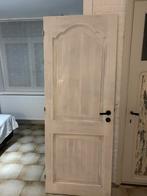 Volhouten grenen binnendeur te koop, Doe-het-zelf en Bouw, Deuren en Vliegenramen, Ophalen, Gebruikt, Minder dan 80 cm, Binnendeur