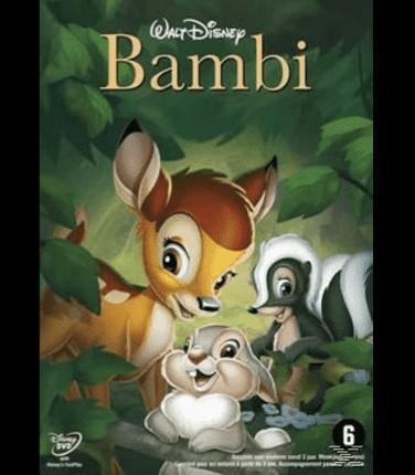 DVD - BAMBI IN BLISTER (DISNEY), Cd's en Dvd's, Dvd's | Tekenfilms en Animatie, Nieuw in verpakking, Amerikaans, Tekenfilm, Vanaf 6 jaar