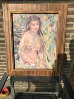 Oud schilderij gesigneerd Renoir, Antiek en Kunst, Ophalen of Verzenden