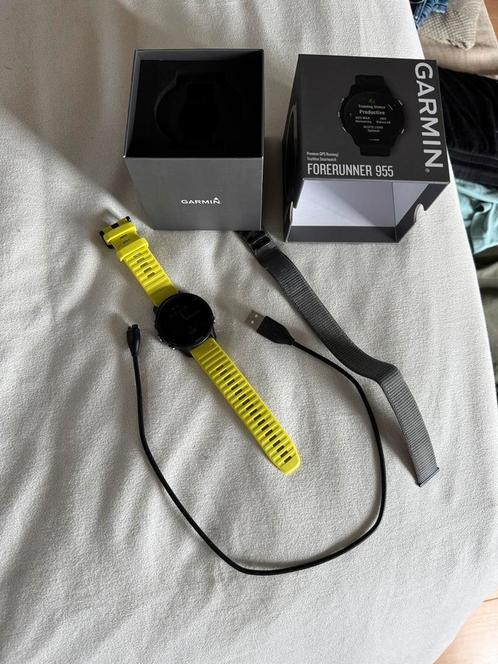 Garmin Forerunner 955 bundel, Handtassen en Accessoires, Sporthorloges, Zo goed als nieuw, Ophalen of Verzenden