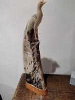 Beeld van pauw uit been, Antiquités & Art, Art | Sculptures & Bois, Enlèvement