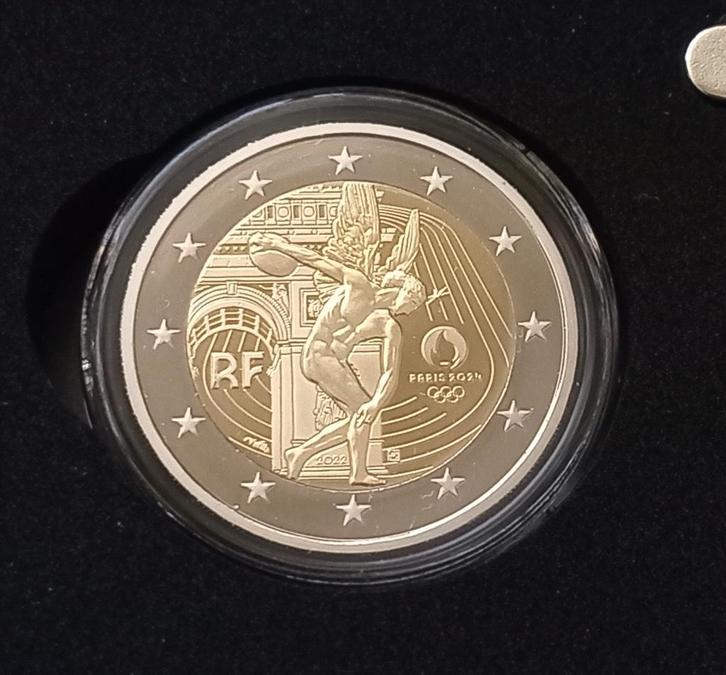2 euro 2022 Frankrijk JO Paris 2024 Proof BE Genie, Postzegels en Munten, Munten | Europa | Euromunten, 2 euro, Frankrijk, Ophalen of Verzenden