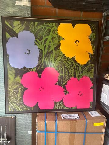 Andy Warhol print in kader 1x1m beschikbaar voor biedingen