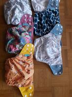 Set van 8 wasbare pocketluiers + 8 inleggers, Ophalen, Zo goed als nieuw