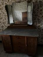 Hout kaptafel met spiegel, Ophalen