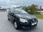 VOLKSWAGEN POLO 1.2i BENZINE/KLIMAAT/ 2 SLEUTEL/KEURING OK, Auto's, Stof, Zwart, Zwart, Electronic Stability Program (ESP)
