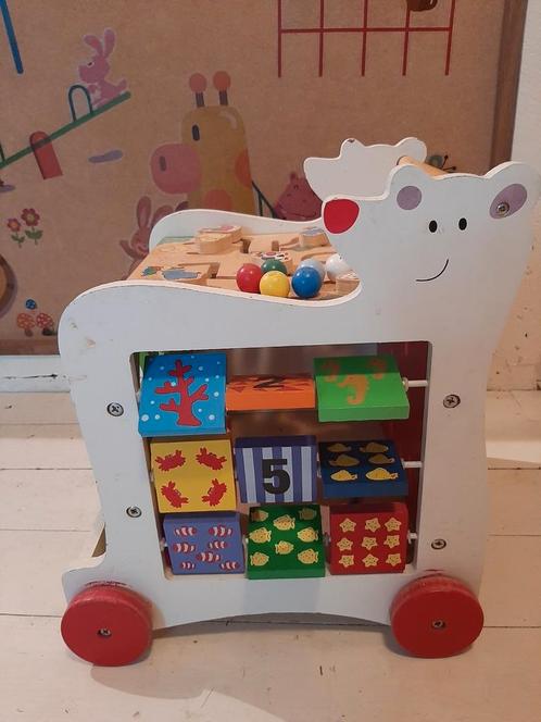 Mooi houten karretje op wielen + 5 leuke educatieve spelen, Kinderen en Baby's, Speelgoed | Educatief en Creatief, Puzzelen, Ontdekken