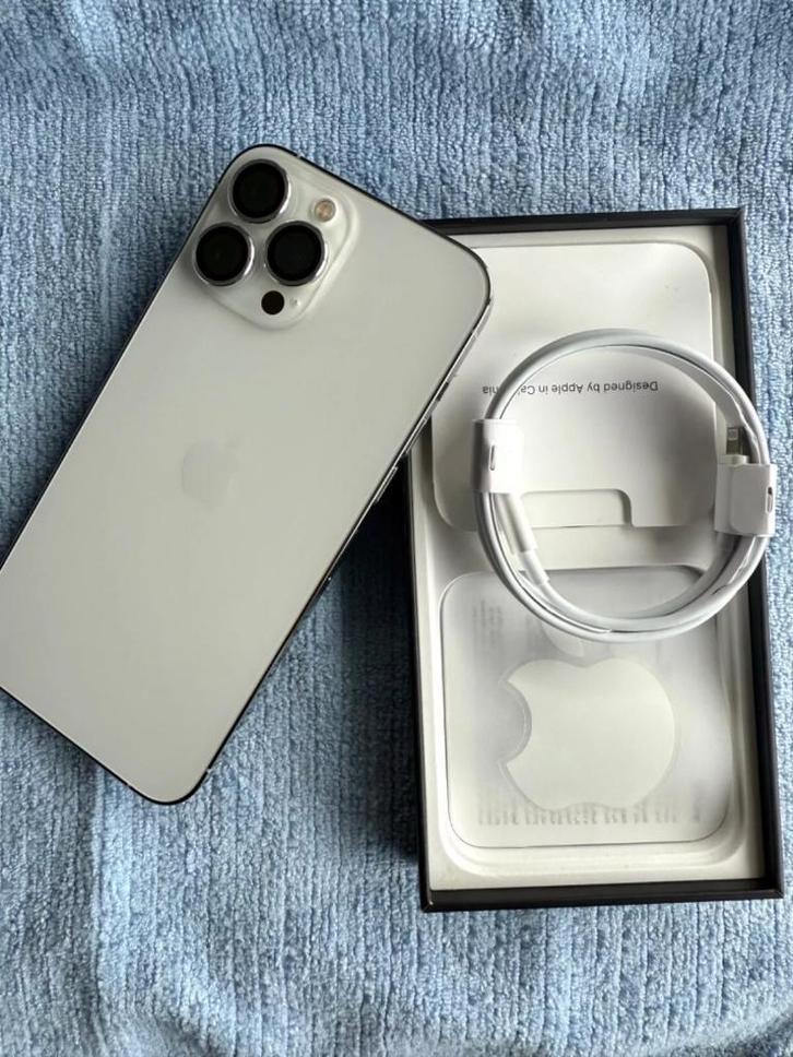 iPhone 13 Pro Max 128 GB zilver, Telecommunicatie, Mobiele telefoons | Samsung, Nieuw, 128 GB, Fysiek toetsenbord, Touchscreen