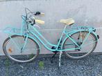 Hollandia Colorful Damesfiets Turquoise, Fietsen en Brommers, Fietsen | Dames | Damesfietsen, Gebruikt, 47 tot 50 cm, Versnellingen