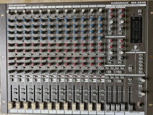 Te koop Mengtafel Behringer EURORACK MX2642 als nieuw, Musique & Instruments, Tables de mixage, Comme neuf, 10 à 20 canaux, Entrée micro