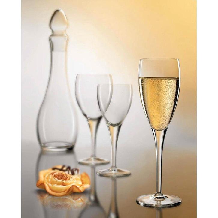 KRISTAL WITTE-RODE WIJN & CHAMPAGNEGLAZEN (4€/GLAS), Maison & Meubles, Cuisine | Vaisselle, Comme neuf, Verre ou Verres, Verre