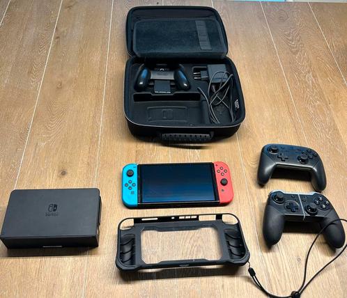 Switch OLED, Games en Spelcomputers, Spelcomputers | Nintendo Switch, Zo goed als nieuw, Switch OLED, Ophalen