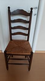Vijf stoelen ("begijnstoel"), Maison & Meubles, Chaises, Comme neuf, Bois, Brun, Landelijk