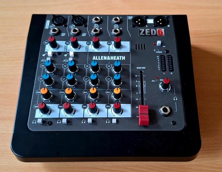 Allen & Heath ZED 6 mengtafel, Muziek en Instrumenten, Mengpanelen, Zo goed als nieuw, Minder dan 5 kanalen, Microfooningang, Ophalen