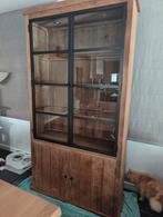 Teak vitrinekast, Huis en Inrichting, Ophalen, Zo goed als nieuw