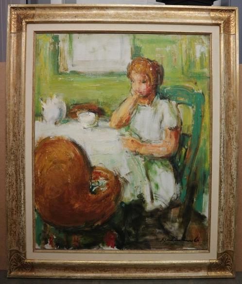 Karel Jan VANDENHEUVEL, moeder bij de wieg, Antiek en Kunst, Kunst | Schilderijen | Klassiek, Ophalen