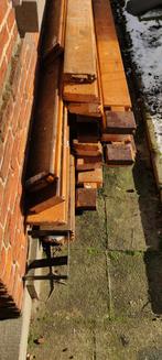 Poutres et toiture en vrac provenant d'une cabane de jardin, Jardin & Terrasse, Enlèvement ou Envoi, Utilisé, Poutres