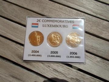 herdenkingsmunten Luxemburg 2004-2005-2006 beschikbaar voor biedingen
